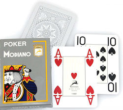 Modiano Τράπουλα Πλαστική για Poker Γκρι