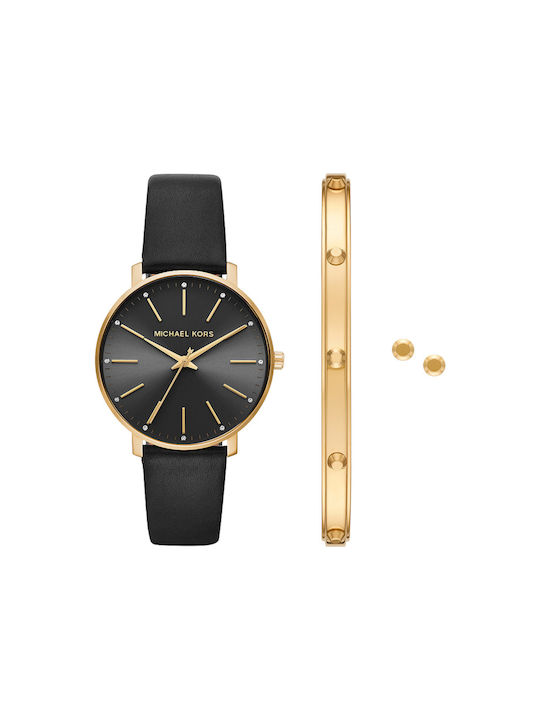 Michael kors pyper black outlet watch