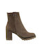 Viguera Leather Women's Ankle Boots Gray