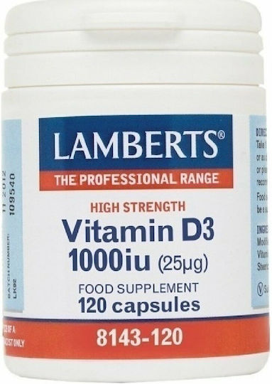 Lamberts Vitamin D3 Витамин за Здравето на костите 1000иу 120 капси