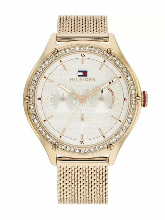 Tommy Hilfiger Lexi Damen Uhr mit Rose Gold Metallarmband 1782653