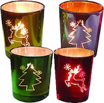 AGC Christmas Candlestick 6x5cm 2pcs