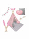 Nukido Kids Indian Teepee Play Tent Teepee for 3+ years Pink