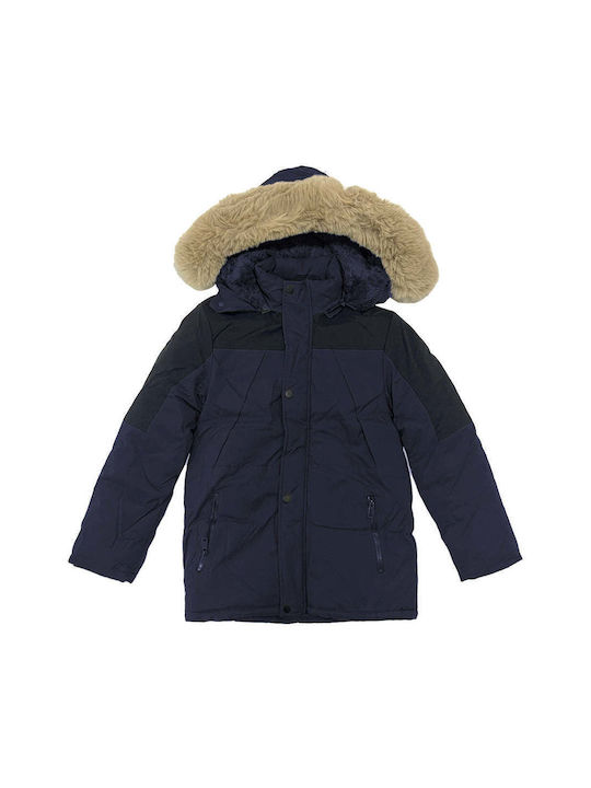 Ustyle Kinderparka mit Futter & Kapuze Blau