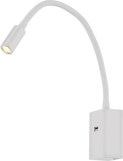 VK Lighting Single LED Warm White Spot in White Color