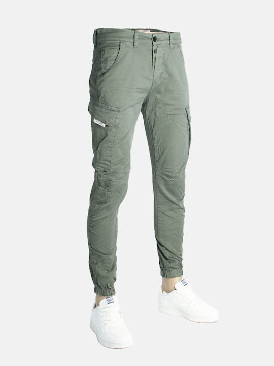 Cover Jeans Men's Trousers Elastic GREEN