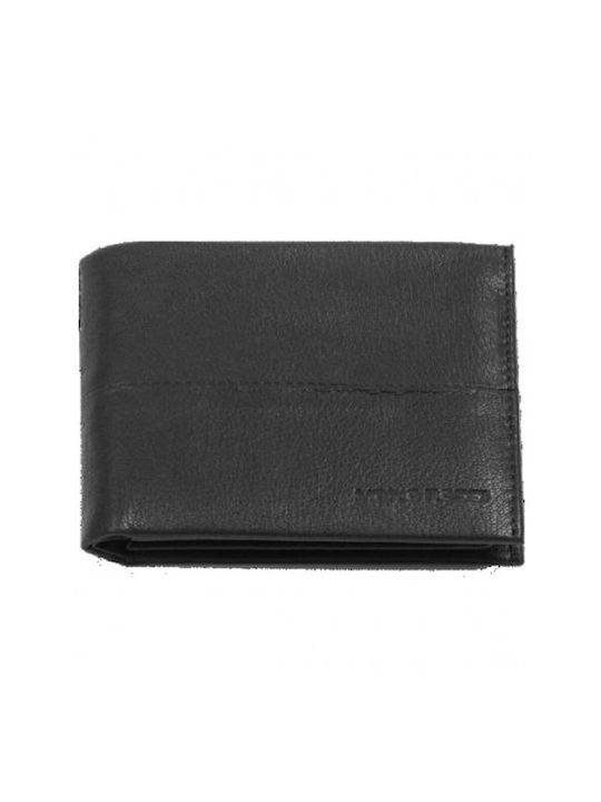 Mario Rossi Men's Leather Wallet with RFID Black