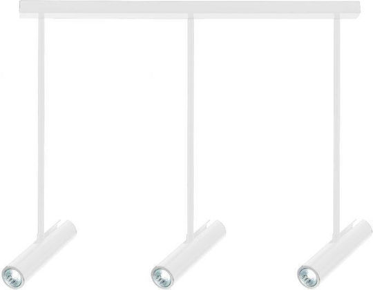 Luma 01122 Triple Spot with Socket GU10 in White Color