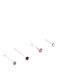 PS Silver Module Piercing-uri Pentru Urechi De Nas Din Argint Colorate