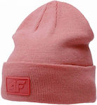 4F U319 Beanie Beanie Knitted in Orange color