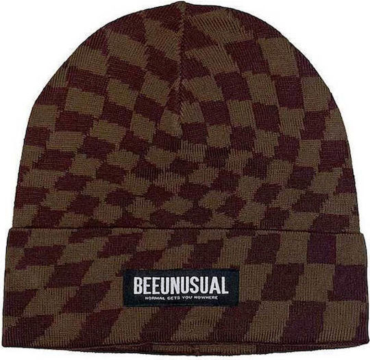 High Life Beanie Унисекс Плетена Шапка В Кафяв Цвят