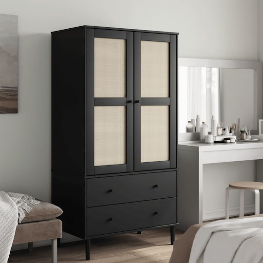 Δίφυλλη Ντουλάπα με Καθρέπτη 90x55x175cm Δίφυλλη Ντουλάπα με Καθρέπτη 90x55x175cm