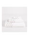 Linea Interiors Σετ Βρεφικές Πετσέτες 3τμχ White-Grey Βάρους 500gr/m²