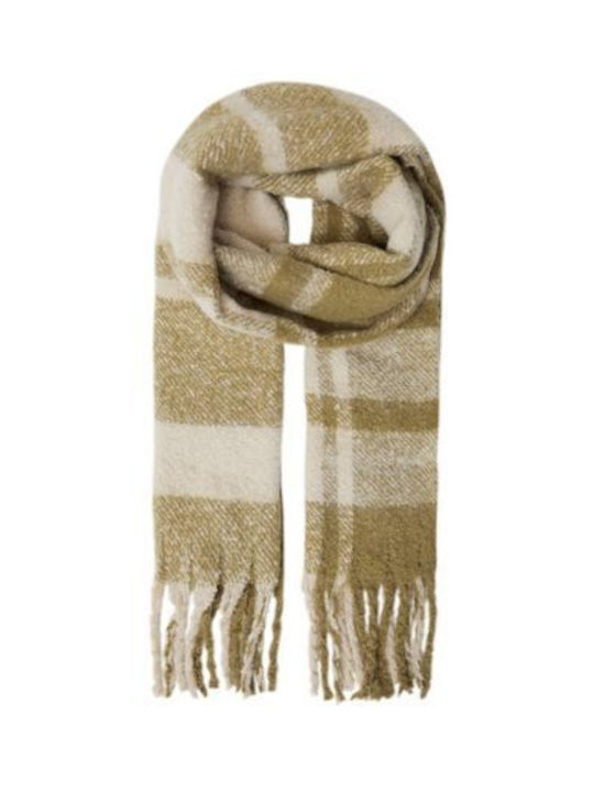 ICHI Women's Wool Scarf Green