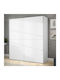 Δίφυλλη Ντουλάπα Ρούχων Συρόμενη Fernando Λευκή 170.3x61.2x190.5cm