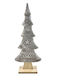 Decorațiune de Crăciun Lemn Braduleț 23cm. Gri