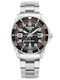Swiss Alpine Military by Grovana Ανδρικό Ρολόι 42mm Μπαταρίας με Ασημί Μεταλλικό Μπρασελέ
