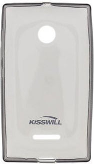 Kisswill Back Cover Σιλικόνης Μαύρο (Lumia 435)