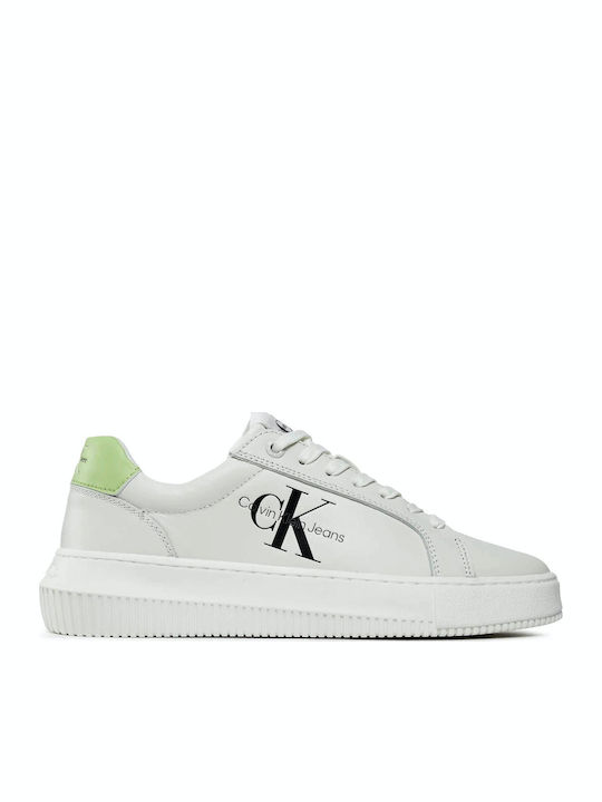 Calvin Klein Дамски Чънки Сникърси Бяло