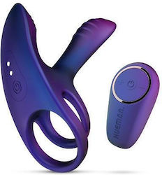 Infinity Ignite Remote Vibrating Cock Ring Silicone Purple HUE015