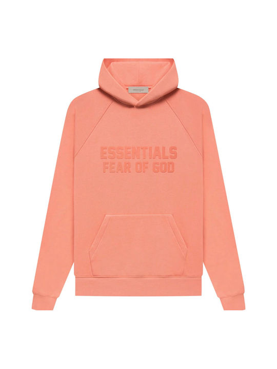 Essentials Men's Hooded Sweatshirt Coral