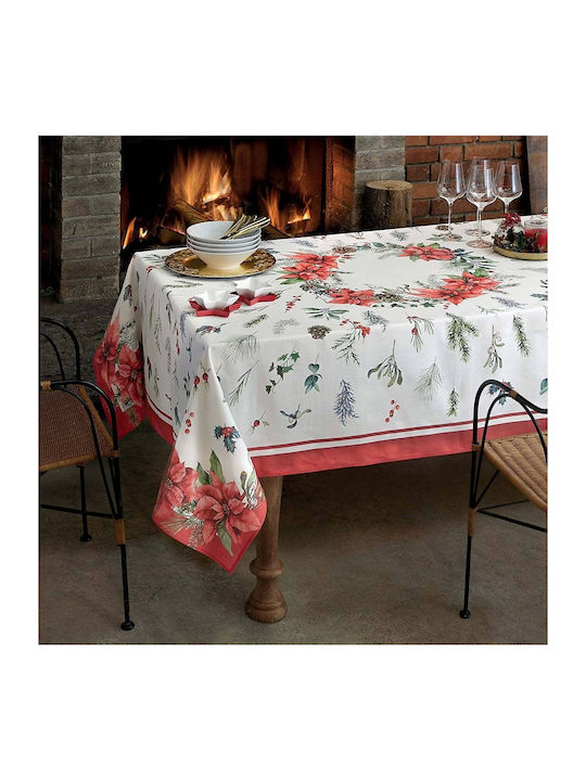 Gabel Christmas Tablecloth Fabric Multicolour L150xW270cm 1pcs