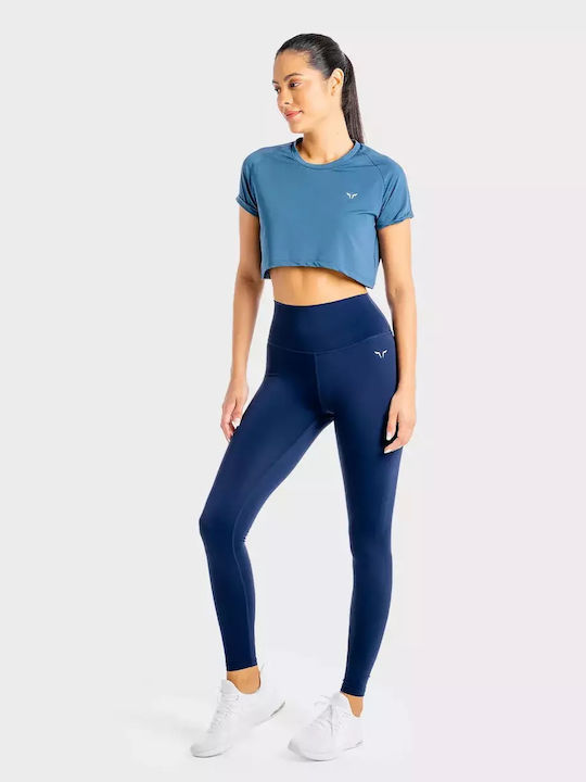 Обучение Женски Дълга легинси Високоталирани и с Push Up Navy