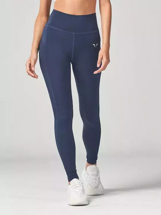 High Women's Long Training Legging High Waisted & Push Up NAVY SESS-F27N