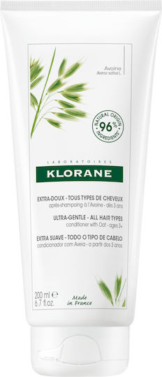 Klorane Ultra-Gentle with Oat Milk Conditioner Ενυδάτωσης για Όλους τους Τύπους Μαλλιών 200ml