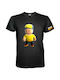 Kinder-T-Shirt Schwarz Stumble Guys