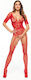 Beauty Night Ciorapi Body Intreg Roșu
