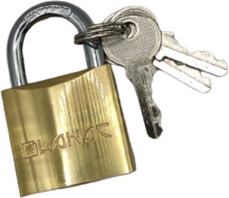 Bronze Padlock Brass with Key 30mm 1pcs