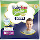 Babylino Sensitive Cotton Soft Πάνες Βρακάκι No. 8 για 20+kg 26τμχ