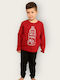 Happy Family Kids' Pajamas Winter Bordeaux