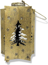 Angiolina Metal Lantern Gold