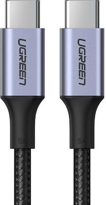 Ugreen USB 2.0 Cablu USB-C bărbătesc - USB-C de sex masculin 100W Negru 1m (70427)