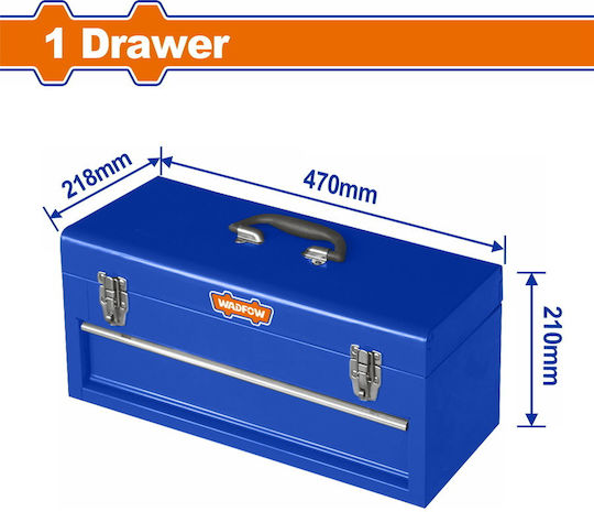 Wadfow Куфар за ръчни инструменти Металик