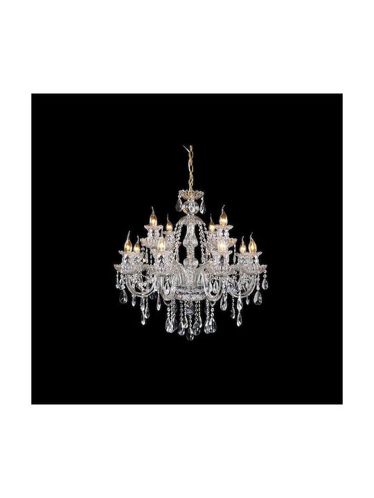 Artekko Candelabru cu Cristale Transparent 023-3015