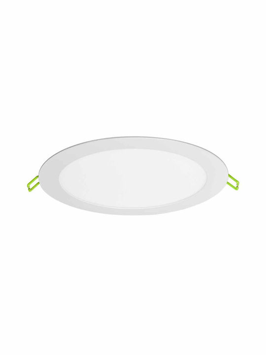 Vivalux Rund Vertieft LED Panel 18W mit Kaltweiß Licht 6000K