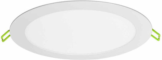Vivalux Rund Vertieft LED Panel 18W mit Kaltweiß Licht 6000K