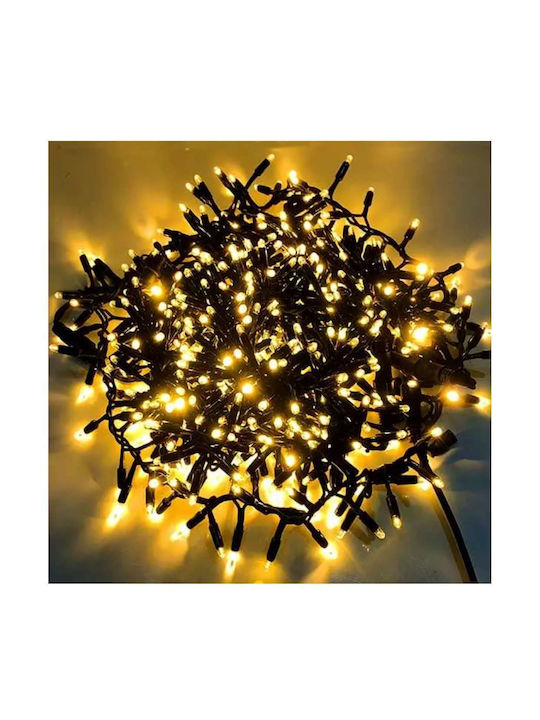 600 LED Weihnachtsbeleuchtung Grüne in Reihe