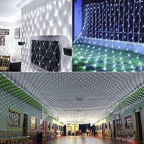 192 Lichterketten LED 3m. x 200cm Weiße Typ Netz 1Stück