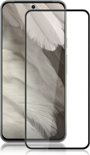 Vollkleber Vollflächig gehärtetes Glas Schwarz (Google Pixel 8)