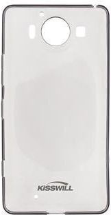 Kisswill Back Cover Σιλικόνης Μαύρο (Lumia 950)