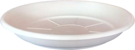 Sic Plast Plate Pot Plastic White 14x14cm