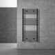 LuxeBath Towel Rail Bathroom 600x1200 Black