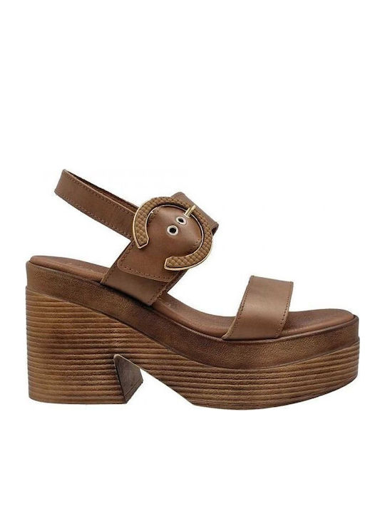 Harris Leather Sandals Tabac Brown