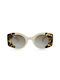 OJO Sunglasses Γυναικεία Γυαλιά Ηλίου με Λευκό Κοκκάλινο Σκελετό και Μπεζ Ντεγκραντέ Polarized Φακό 35OPL35062