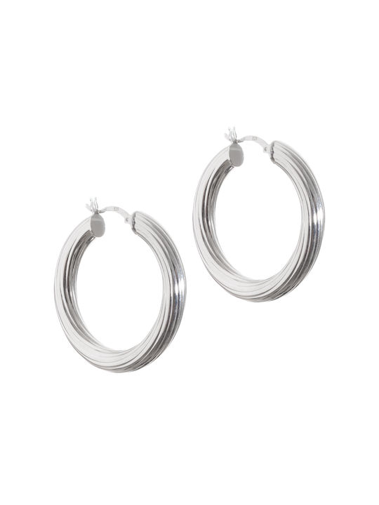 Earrings Hoops made of Silver