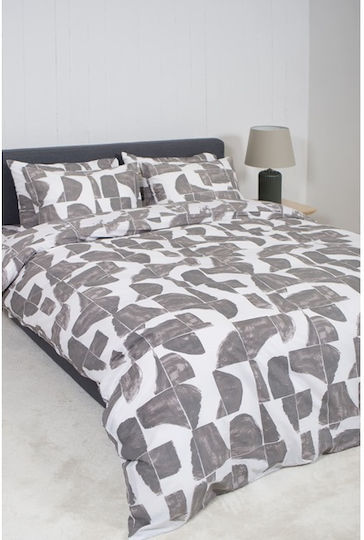 Biokarpet Home Nordic 855 Malmo Grey Παπλωματοθήκη-σετ Παπλωματοθήκη Υπέρδιπλη